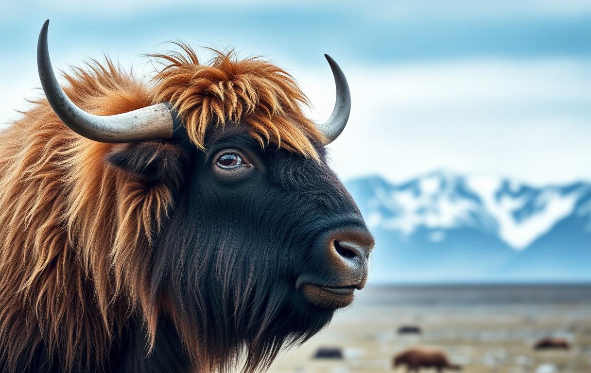 Arctic wildlife in natural Greenland habitat