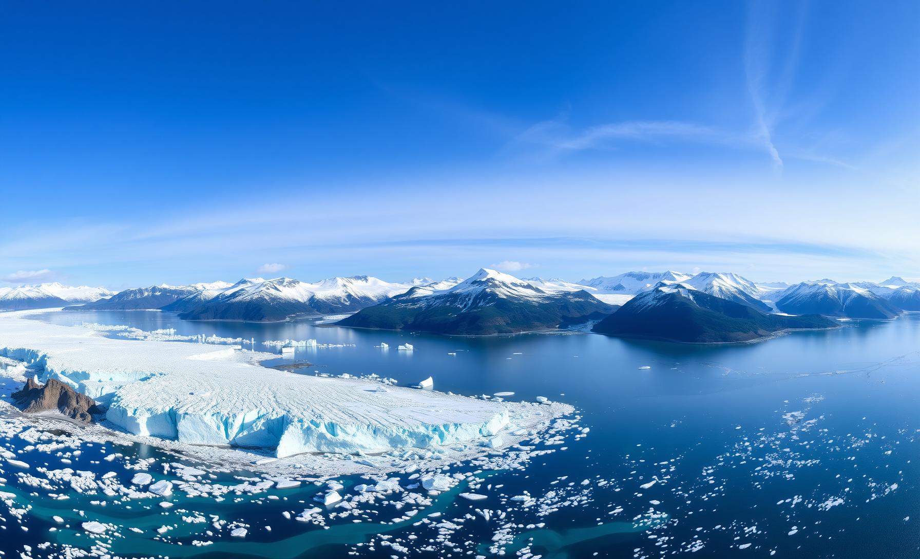 Breathtaking view of Greenland's icy landscapes